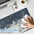 thumbnail image 4 of Big Mouse Pad,Welcome Christmas Snowflake Rectangle Non-Slip Rubber Base Mousepad for Laptop Office Gaming Mouse Pad for Gaming Wireless Mouse (31.5x11.8in), 4 of 7