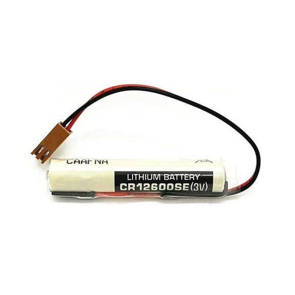 CR12600SE CR12600SE(3V) Replacement Battery for 259A9195-P1 259A9534-P1 PLC  Brown Plug