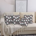 thumbnail image 7 of Throw Pillow Covers, Black White Striped Cute Chicken Soft Square Pillow Cases with Invisible Zipper for Couch Bed Sofa, Farmhouse Fall Home Decor 20"x20", 7 of 7