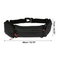 thumbnail image 4 of Unique Bargains Lightweight Zipper Running Belt 1 Pc Black, 4 of 6