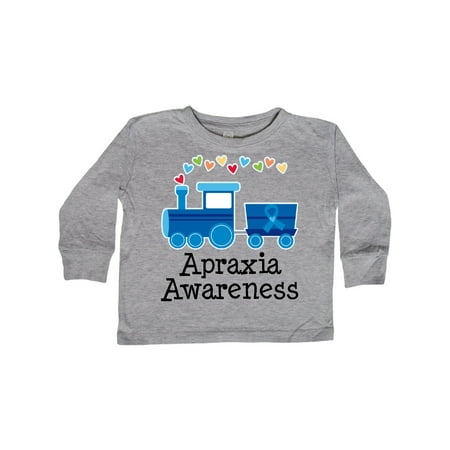 

Inktastic Apraxia Awareness Ribbon Train Gift Toddler Boy or Toddler Girl Long Sleeve T-Shirt