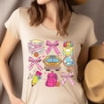 thumbnail image 4 of Back to School Teacher Shirt – Cute Supplies Bows Globe Bus Graphic Tee, Forest Green, Size 3XL, 4 of 6