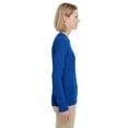 thumbnail image 3 of UltraClub Ladies' Cool & Dry Performance Long-Sleeve Top 2XL ROYAL, 3 of 3