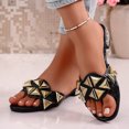 thumbnail image 5 of HNMKIU Sandals for Women Summer Platform Slide Slippers Comfortable Open Toe Beach Style for Women with Wide Size Options Thick Heel Casual Summer Shoes Black,7.5, 5 of 8