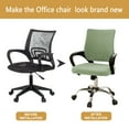 thumbnail image 2 of KGJQ Office Chair Cover Universal Rotating Chair Slipcovers Protector Removable Washable Office Armrest Stretchable Chair Seat Covers, 2 of 8