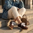 thumbnail image 5 of Cushionaire Topcat 100% Genuine Leather Suede Sneakers for Women, Lightweight Everyday Casual Womens Shoes with Retro Style and Cushioned Comfort, 5 of 16