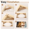 thumbnail image 4 of Uxcell Barras de Estiramiento de Lienzo de 15.75 x 15.75 pulgadas, Kit de Marco de Lienzo de Madera, 4 of 6