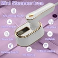 thumbnail image 7 of Sesiiduo Steamer for Clothes - 1000W Portable Handheld Steamer Iron Support Dry and Wet Ironing 20s Fast Heat Up 180° Rotatable Small Mini Steam Iron for Home and Travel - White, 7 of 7
