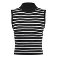 thumbnail image 1 of Product Category Camisoles & Tanks - Women's Neck Sleeveless Knit Ribbed Fitted Casual Crop Tank Top, 1 of 5