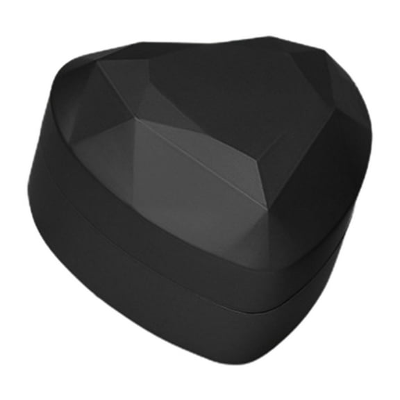Waroomhouse Light-up Ring Box Ring Box with Led Light Ring Box Heart Shaped with Led Light Pocket-sized Portable Ring Case for Proposal Engagement Wedding