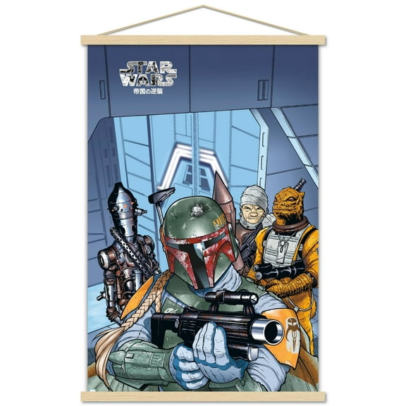 Star Wars: Manga Madness - Bounty Hunters Wall Poster with Magnetic Frame, 22.375" x 34"