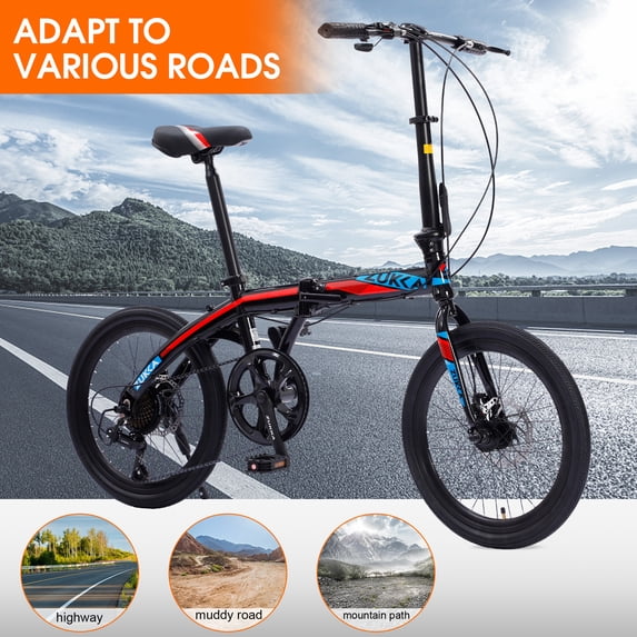 Fomas 20 inches Folding City 8 Speed Bike Aluminum Frame Shimano Shifters Bicycle