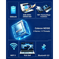 thumbnail image 5 of Molegar 15.6" Student Laptop, Intel Quad-Core N5100, 8GB RAM 256GB SSD, FHD IPS Display, Fingerprint Unlock, Backlit Keyboard Notebook for Office & Daily Study, 5 of 8