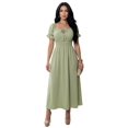 thumbnail image 1 of Vestido Maxi Off Shoulder para Mujer, Estilo Romántico y Súper Cómodo, 1 of 5
