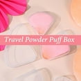 thumbnail image 3 of 12 PCS Powder Puffs Holder Cases Triangle Makeup Container Clear Beauty Blender Storage Reusable Sponge Portable Cosmetic Puff Box Pocket for Travel, 3 of 4
