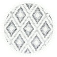 thumbnail image 5 of SAFAVIEH Moroccan Tassel Simon Diamond Shag Area Rug, Ivory/Grey, 8' x 10', 5 of 10