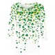thumbnail image 2 of TaTaai St. Patrick's Day Women's Casual Print Round Neck 3/4 Sleeve T-Shirt Loose Top Gift, 2 of 5