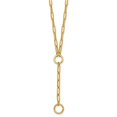 thumbnail image 2 of Diamond2Deal 14K Yellow Gold Polished Paperclip Link Y-drop Necklace for Women 20", 2 of 4