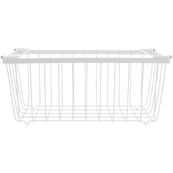 Masteelf Refrigerator Bins With Handles Freezer Wire Storage Baskets Freezer Organizer Bins For Cabinet Pantry Closet Household