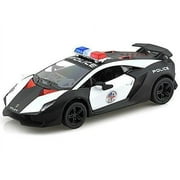 5" Kinsmart Lamborghini Sesto Elemento Police Car Diecast Model Toy 1:38