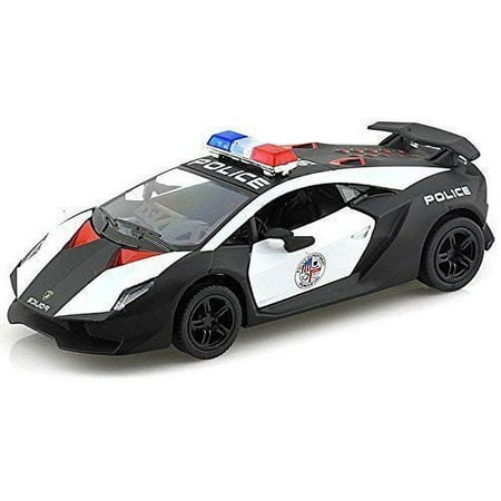 5" Kinsmart Lamborghini Sesto Elemento Police Car Diecast Model Toy 1:38