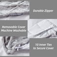 thumbnail image 4 of Beautyrest Zuri 60x70 Faux Fur Weighted Blanket with Removable Cover, Gray 18lbs, 4 of 8