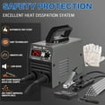 thumbnail image 4 of WarmHaven Mini Stick Welder Machine,110V 250A ARC Portable MMA Welding Machine for Beginners,Welding Machine with 10pcs Welding Rod Tools,IGBT Inverter Welder,Hot Start Arc Force Anti-stick (Gray), 4 of 12