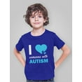 thumbnail image 3 of Tstars Boys Unisex Autism Awareness Tee I Love Someone with Autism Autistic Spectrum Awareness Acceptance Autistic Support Shirts for Boys Kids T Shirt, 3 of 5