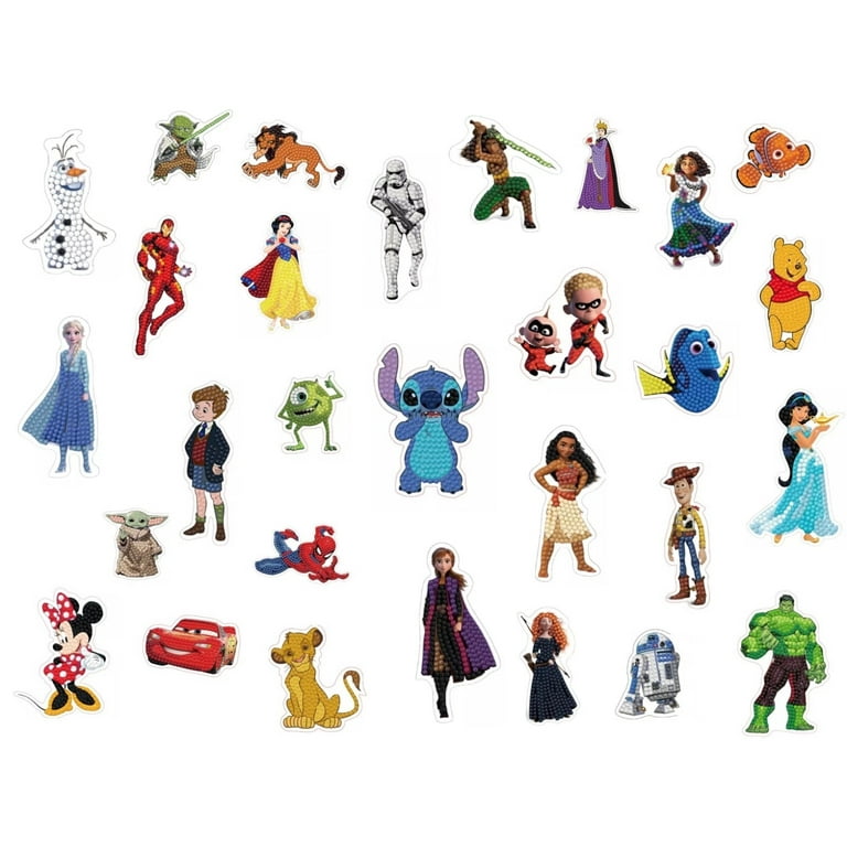 ディズニー クリスタルアート Amazon | Zhongyu DIY 5Dダイヤモンド塗装キット、30x40cm