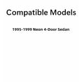 thumbnail image 2 of Passenger Right Side Front Door Window Glass Compatible with Dodge Neon/Plymouth Neon 4 Door Sedan 1995-1999 Models, 2 of 5