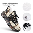 thumbnail image 4 of Zebra, Coffee Walking Shoes for Men Woman Lightweight Tennis Fashion Elastic Sports Shoes Cushion Basketball Shoes, 4 of 7