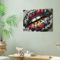 thumbnail image 5 of BCIIG  Graffiti Canvas Wall Art,Lover Kissing Graffiti Art Painting, Sexy Lips Posters Abstract Street Pop Art Wall Pictures Artwork for Couples Room Decor, 5 of 5
