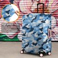thumbnail image 4 of Blue Navy Camo Classic Shapes Pattern Luggage Cover Fashion Suitcase Cover Baggage Covers Fit 25-28 Inch Luggage (Go Travel), 4 of 5