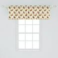 thumbnail image 2 of Ambesonne Kitten Window Valance, Cat in a Party Hat and Candy, 54" X 18", White and Multicolor, 2 of 3