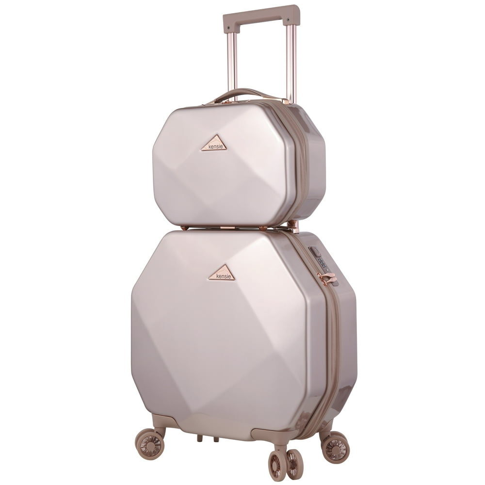 Kensie KENSIE 2pc Luggage Set, Rose Gold