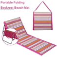 thumbnail image 2 of Portable Beach Ground Mat Folding Sun Lounger Beach Mat, Lightweight Portable, Waterproof Sandproof, Adjustable Reclining Backrest, Carry Strap, Great for Beach, Garden and Camping, 2 of 7