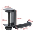 thumbnail image 3 of Soporte de para auriculares de aleación universal Soporte de colgante plegable para soporte negro, 3 of 9