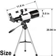 thumbnail image 2 of Clearance! JMYHOAM 150X 70mm Aperture Astronomical Telescope Refractor Tripod Finder For Beginner, 2 of 8