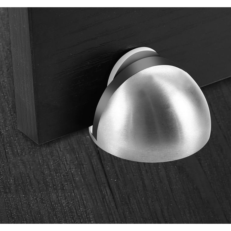 2 Pack Door Stoppers, 3M Adhesive Door Holder Door Stop, Stainless Steel  Door Stop for Home Hotel, Snowboard Hanger, No Need to Drill Floor Door  Stop