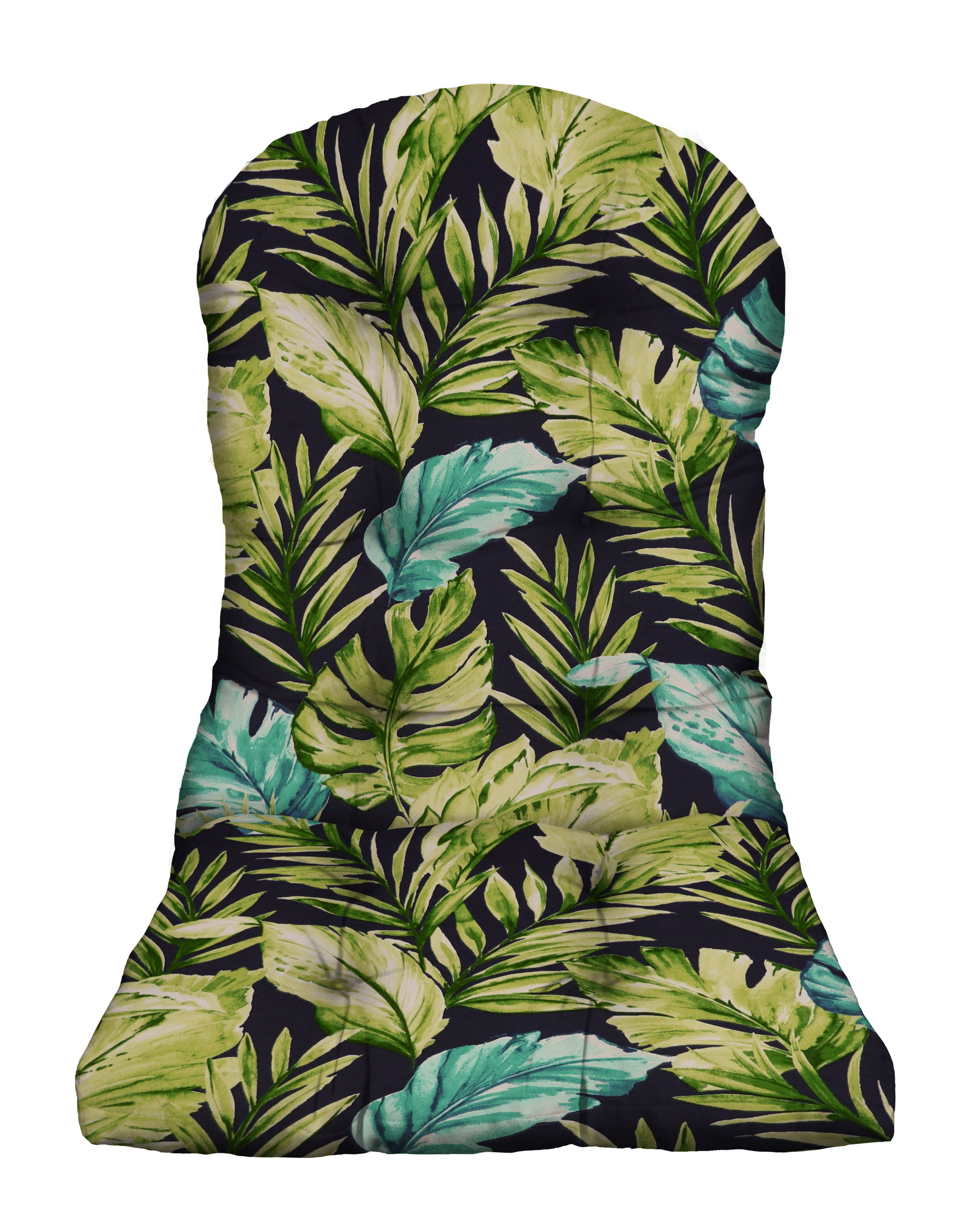 RSH Décor Outdoor Patio Single Tufted Adirondack Chair Seat Cushion, Zealand Capri Blue