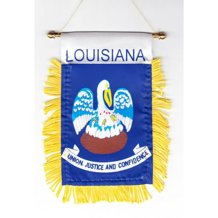 Louisiana Window Hanging Flag