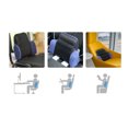 thumbnail image 2 of Chainplus Memory Foam Lumbar Support Pillow Back Cushion Designed for Lower Back Pain Relief - Provides Maximum Back Support for Car, Home/Computer/Office Chair, Recliner - Adjustable Strap, 2 of 8