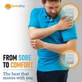 thumbnail image 2 of SunnyBay Adhesive Heat Patches for Neck, Knee, and Upper or Lower Back, Air-Activated Heat Pads for Menstrual Cramps, Stiffness, Sprains, and More, Stick to Clothing, 5x3 inches, 30 Count, 2 of 7
