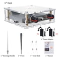 thumbnail image 2 of Experiment Arc Plasma Coil, BT Speaker Artificial Lightning Generator, Wireless Transmission Experiment Science Desktop Toy Model (Gold, US Plug), 2 of 9