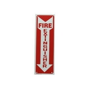 12" X 4" "Fire Extinguisher" Metal Sign