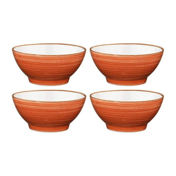 Terracota dia.4.75" h:2.25" 10 oz. Round Terracotta Porcelain Bowl (Set of 4)