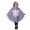 Purple, variant on Girls Hooded Jumpsuits Long Sleeve Graphic Bluses Halloween Theme Dress Up Stylish Party Performance Tops for Kids