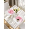 thumbnail image 5 of Eucalyptus Pink Placemats Set of 6, Vintage Bottle Succulents Flower Stripes Placemats for Dining Table, Place Mats for Kitchen Tabletop, Waterproof Wipeable Dining Table Mats Set, 5 of 9