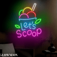 thumbnail image 4 of Glowneon Let's Scoop Led Light For Scoop Ice Cream Shop Decoration, 4 of 5