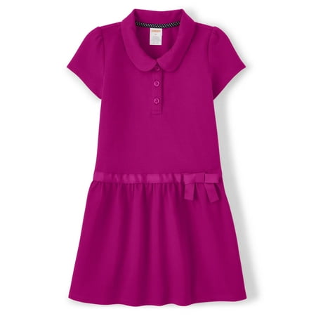 

Gymboree Girls and Toddler Short Sleeve Knit Polo Dress Magic Magenta 5T